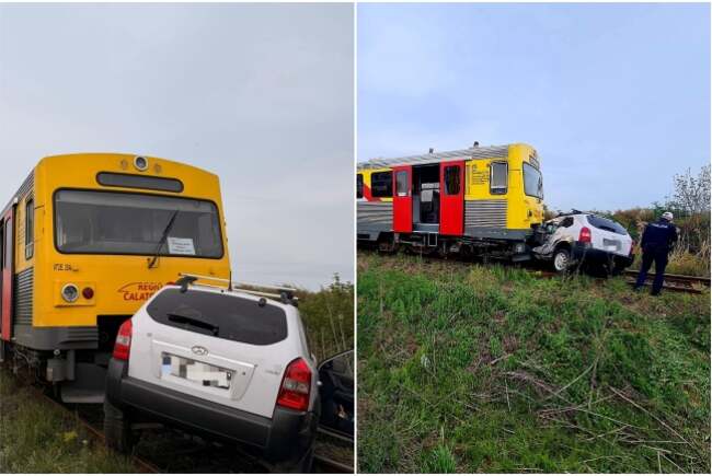 Poza pentru articolul Tragedie pe o cale ferată în Timiș. Un șofer a murit după impactul cu un tren