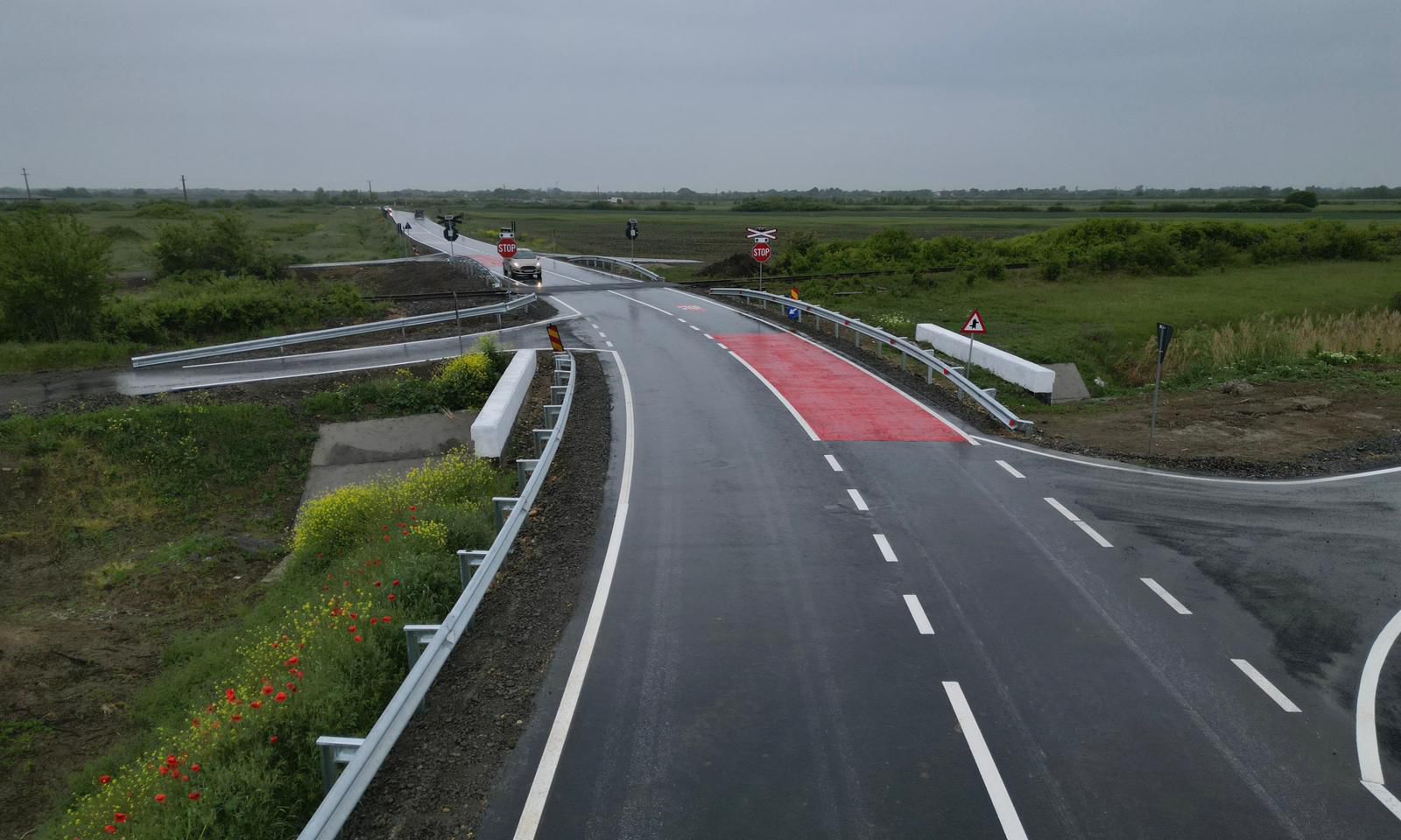 DJ 593C între Șag și Sânmihaiu Român
