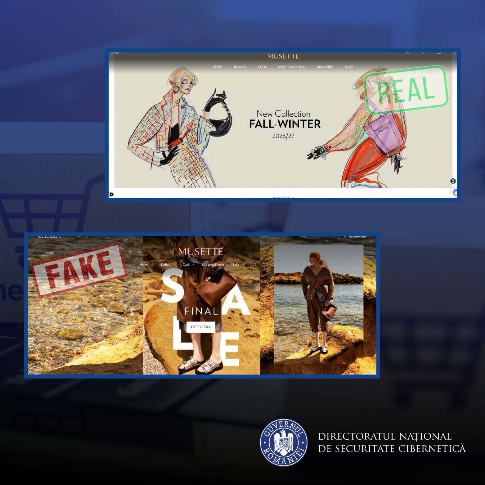 Au apărut site-uri false, care imită magazine și branduri cunoscute. Cum pot fi recunoscute tentativele de fraudă